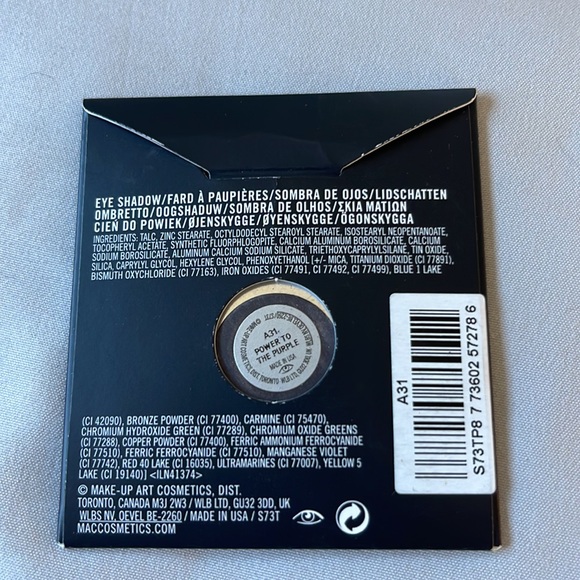 Mac eyeshadow single Power to the Purple - Picture 2 of 2